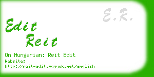 edit reit business card